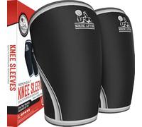 Nordic Lifting 7mm Genouillère de sport et fitness en néoprène pour la gym, le cyclisme, les tendinites, etc. (1 Paire, M, Noir)