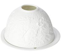 Nordic Light Abat-Jour | Chiots | Assiette Porte-Bougie | Idée Cadeau en Dentelle | Accessoires pour Bougies | Motif Blanc, Taille Unique