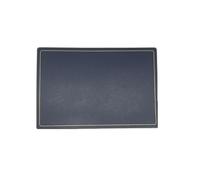 Nordic Light Style Leather Gold Edge Dining Table Mat Non-Slip Placemat Set in Kitchen Accessories Cup Coaster Wine Pad Set de Table en Silicone Lavable(Color1)