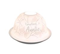 Nordic Lights Bougeoir pour Tante, Ensemble d'abat-Jour et Assiette, décoration de Table de Salon ou de Salle à Manger, Accessoires de décoration d'intérieur - Porcelaine - Taille Unique