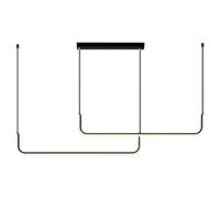Nordic Minimalist Design Glass Ball Chandelier Creative Art Molecule Hall Living Room Restaurant Suspension Light Fixtures (Color : Golden lamp Body Size : Warm White)