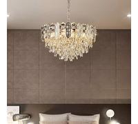 Nordic Modern Light Luxury Postmodern Living Room Crystal Chandelier Bedroom Crystal Chandelier Duplex Building Creative Luxury