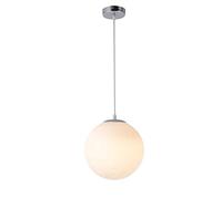 Nordic Moderne Globe Globe Kitchen Island Pendant Light Light Blanc Blanc givré Glour Lantern E27 / E26 Personnalité Salon Bar Chandelier Décoration Ajustement de Salle à Manger Éclairage Laut de