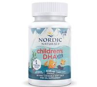 Nordic Naturals, Children's DHA Xtra, 636mg d'Oméga-3, avec EPA et DHA, 90 Capsules molles, Végétarien, Sans Soja, Sans Gluten, Sans OGM