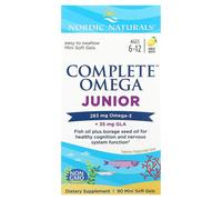 Nordic Naturals – Complete Omega Junior 283 mg – goût citron – 90 gélules souples