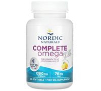 Nordic Naturals Complément Oméga Complet Xtra 1360mg +76mg GLA Citron 60 capsules