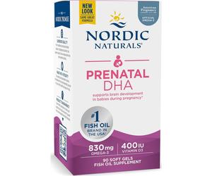 Nordic Naturals DHA Prenatal Prenatal 830mg Omega 3 + 400Ui D3 90caps