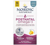Nordic Naturals Oméga-3 Postnatal Citron - 60 gélules molles
