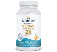 Nordic Naturals Ultimate Omega 2X Huile de poisson goût citron, 120 gélules