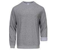 NORDIC OUTLAND Men's Heavy Weight Crew Neck Sweatshirt Soft Fleece Lined Jumper, Long Sleeve Classic Warm Pullover Basic Top (UK, Alpha, S, Regular, Regular, Dark Grey)