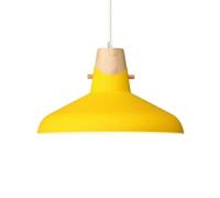 Nordic Pendant Lamp - Creative Personality Chandelier, Colorful Metal Lampshade for Daily Home, Ceiling Hanging Lantern with E27 Base(Yellow,13.7in)