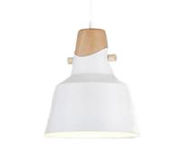 Nordic Pendant Lamp - Creative Personality Chandelier, Colorful Metal Lampshade for Daily Home, Ceiling Hanging Lantern with E27 Base(White,8.6in)
