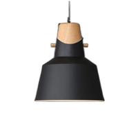 Nordic Pendant Lamp - Creative Personality Chandelier, Colorful Metal Lampshade for Daily Home, Ceiling Hanging Lantern with E27 Base(Black,8.6in)