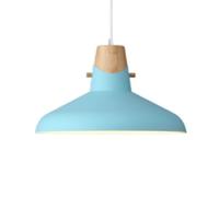 Nordic Pendant Lamp - Creative Personality Chandelier, Colorful Metal Lampshade for Daily Home, Ceiling Hanging Lantern with E27 Base(Blue,13.7in)