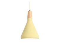 Nordic Postmodern Triangle Pendant Lamp Fixture Kitchen Island Light Industrial Chandeliers Lighting, Dinning Room Decor Luminaire Gold Light(Yellow,18CM)