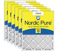 Nordic Pure 12 x 20 x 1 Merv 10 plissé AC four de filtre à air, boîte de 6