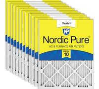 Nordic Pure 14 x 25 x 1 Merv 10 plissé AC four de filtre à air, boîte de 12