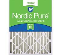 Nordic Pure MERV 13 Filtres à air plissés pour fournaise AC 30,5 x 61 x 10,2 cm, 1 paquet