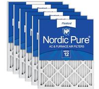 Nordic Pure MERV 20 x 25 x 1, 12 lots de 6 filtres à air plissés pour four et AC