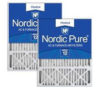 Nordic Pure Merv Lot de 2 filtres à air plissés Honeywell pour four AC 20 x 25 x 5 cm