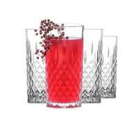 NORDIC SCHILLER Lot de 4 verres à eau de luxe, verres à long drink, verres à cocktail, 360 ml, 100 % sans plomb