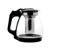 NORDIC SCHILLER Théière en verre de qualité supérieure - Résistante à la chaleur - Avec couvercle - 1,7 l - Avec infuseur - Thermique - Avec filtre en acier inoxydable - Théière avec passoire