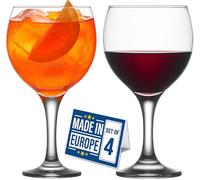 NORDIC SCHILLER Verre Gin Tonic Lot de 4 Grands Verres à Cocktail 635ml 100% SANS PLOMB Verre a Vin Rouge Modernes, Ballon Cocktail