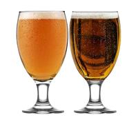 NORDIC SCHILLER Verres à Bière de Luxe Pint, 590ml Lot de 6, 100% SANS PLOMB Verre a Biere, Verres a Bieres IPA, Verres à Pied pour la Bière, Verre Belges pour la Bière