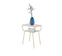 Nordic Small Apartment Side Table Creative Glass Iron Art Light Sofa Small Coffee Table Corner Table
