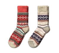 NORDIC Socks 2 paires, Chaussettes en Laine Mérinos pour Hommes et Femmes, Chaussettes d’hiver, Chaussettes Chaudes (FR/ES, Numérique, 47, 50, Taille normale, Taille normale, Ida)