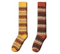 NORDIC Socks 2 Paires, Chaussettes Montantes en Laine Mérinos pour Hommes et Femmes, Chaussettes d’Hiver, Chaussettes Chaudes (XL, Sofia)