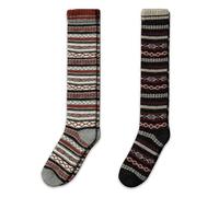 NORDIC Socks 2 Paires, Chaussettes Montantes en Laine Mérinos pour Hommes et Femmes, Chaussettes d’Hiver, Chaussettes Chaudes (XL, Bjørn)