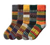NORDIC Socks 5 paires, Chaussettes en Laine Mérinos pour Hommes et Femmes, Chaussettes d’hiver, Chaudes (XL, Svea)