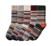 NORDIC Socks 5 paires, Chaussettes en Laine Mérinos pour Hommes et Femmes, Chaussettes d’hiver, Chaussettes Chaudes (35-38, Espen Laine)