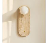 Nordic Stone Mur Mall Globe Globe Glass Wall Light Wabi Sabi Style Sabice Éclairage Mural, Balle Blean Balle Mur Mur Shade G9 Mont Mount Lights for Living Room Bedroom Learned extensively