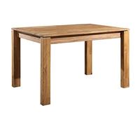 Nordic Story Table de salle à manger Mauritz 4 en bois massif chêne idéal pour cuisine ou salon, meubles style rustique nordique scandinave, 160 x 90 x 75 cm