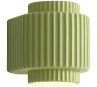 Nordic Striped Resin Wall Light up down Soft Glow Wall Sconce Artistic Style Geometric Shape Wall Lamp G9 Base for Living Room Bedroom Hallway Office Entrance Porch(Red)/Green