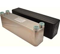 Nordic Tec Ba-60-60 Échangeur de chaleur en acier inoxydable 60 plaques 660 kW 5/4" échangeur de chaleur 1 1/4" (échangeur de chaleur avec isolation)