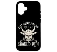 Nordic Viking: That Which Does Not Kill Me Should Run Coque pour iPhone 16