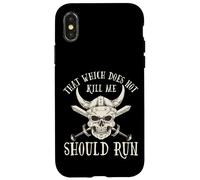Nordic Viking: That Which Does Not Kill Me Should Run Coque pour iPhone X/XS