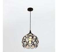 Nordic Vintage Pendant Lamp For Dining Room Kitchen E27 Interior Lighting Farmhouse Long Table Crystal Chandelier Black