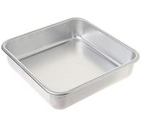 Nordic Ware 47500 Naturals Poêle à gâteau carrée en aluminium Argenté 20,3 x 20,3 cm