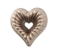 Nordic Ware Moule à gâteau Design Elegant Heart 55548 – Fonte d'aluminium