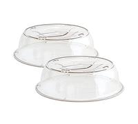 Nordic Ware 65043AMZ Lot de 2 couvre-assiettes en plastique Transparent