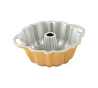 Nordic Ware Moule Bundt Anniversaire 51277 6 tasses fonte d'aluminium motif géométrique Doré