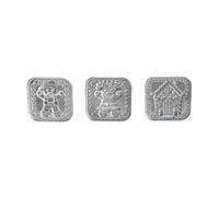 Nordic Ware Lot de 3 tampons à biscuits en pain d'épices avec poignées en bois