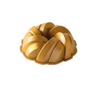 Nordic Ware Moule à gâteau Bundt torsadé doré 75e anniversaire 2,4 L
