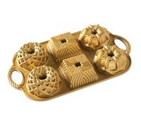 Nordic Ware Moule 6 mini Bundt® Geo Gold 0,8 L
