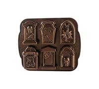 Nordic Ware - Moule 6 Pierres tombales Bronze - Revêtement antiadhésif - Fonte d'aluminium