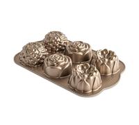 Nordic Ware Moule à gâteau floral 3 tasses caramel